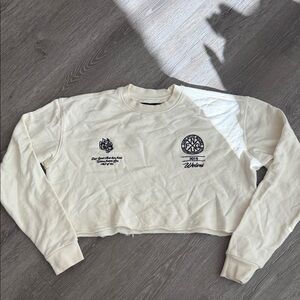 Darc Sport Cream Cropped Sweatshirt